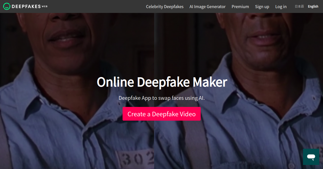 Deep Fakes Web Home Page