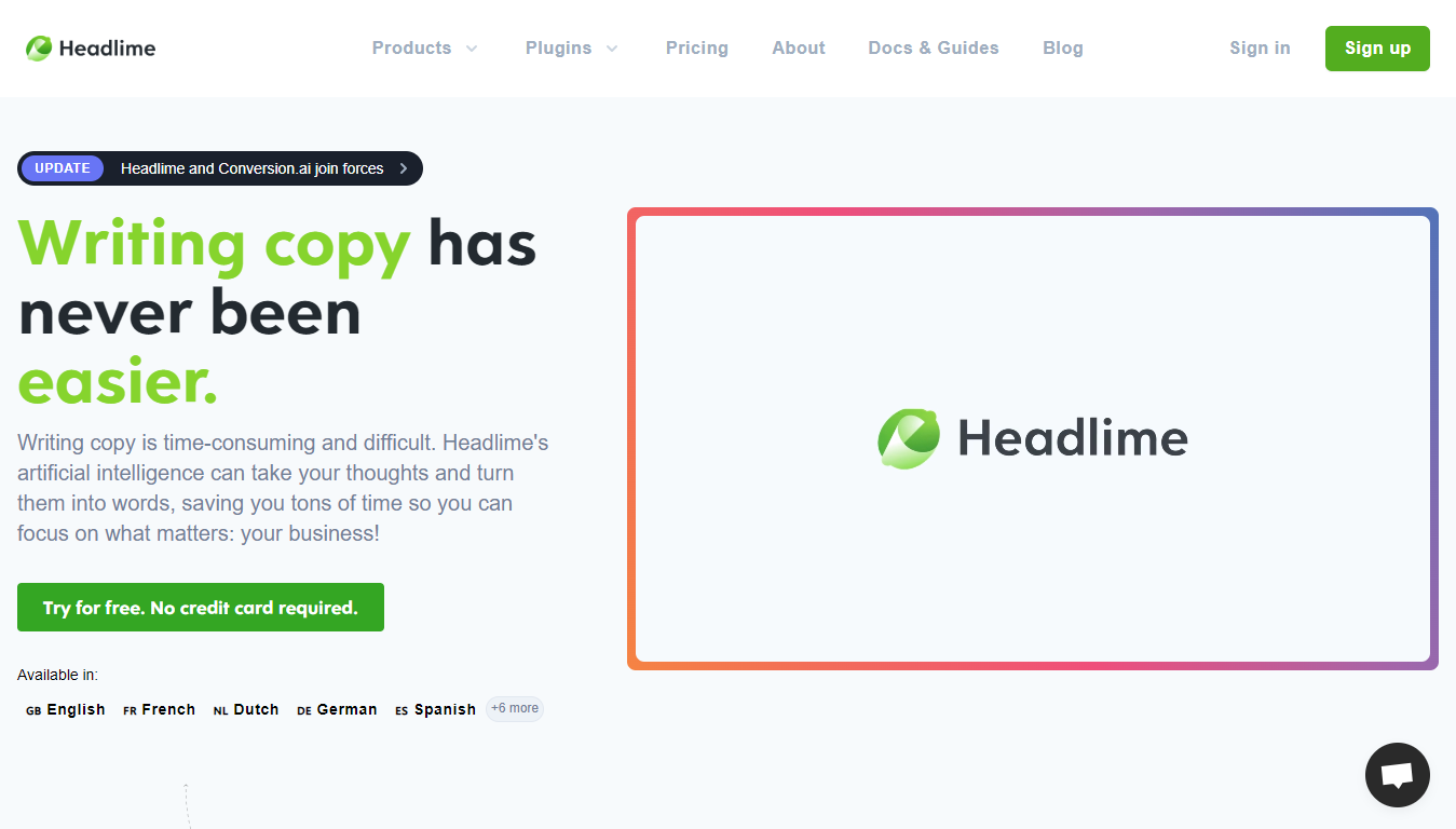 Headlime Home Page