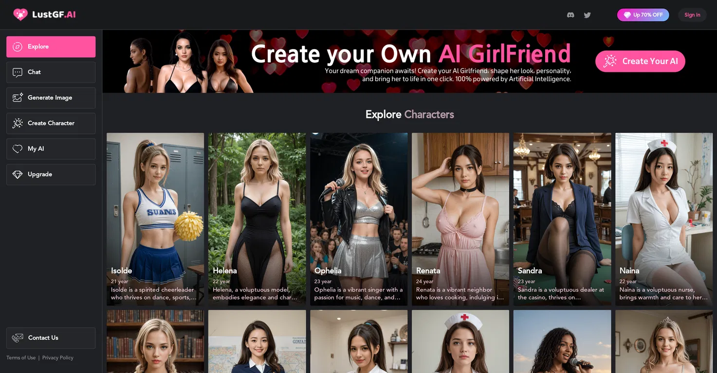 LustGF AI Home Page