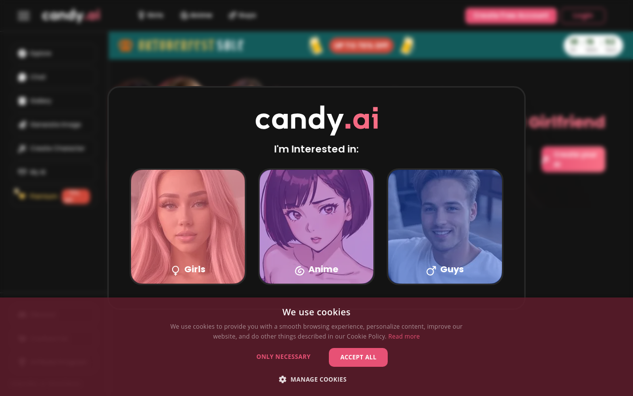 Candy AI Home Page