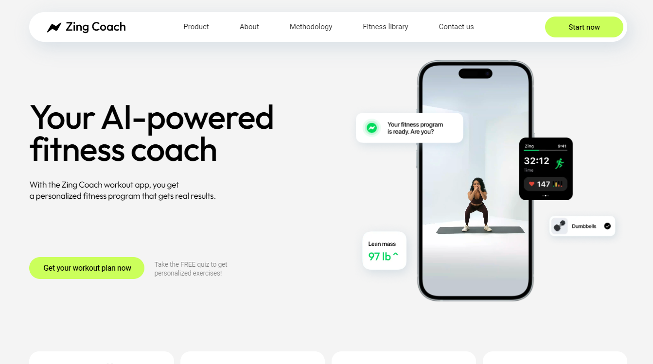 Zing Coach Home Page