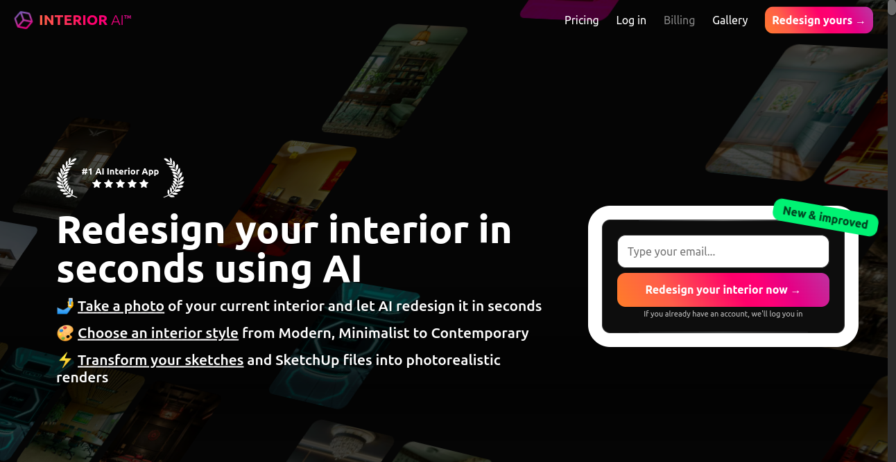 Interior AI Home Page