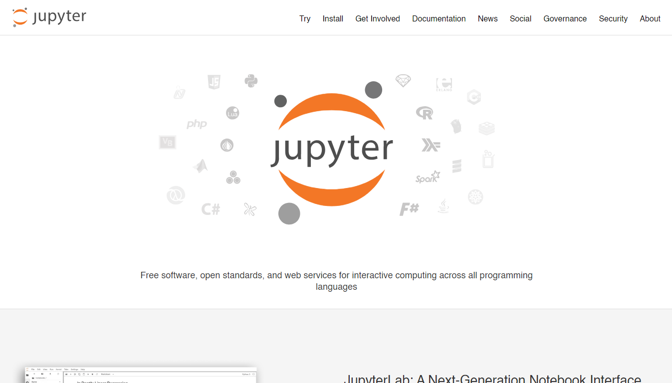 Jupyter Home Page