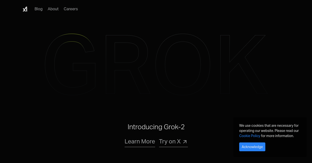 Grok by xAI Home Page