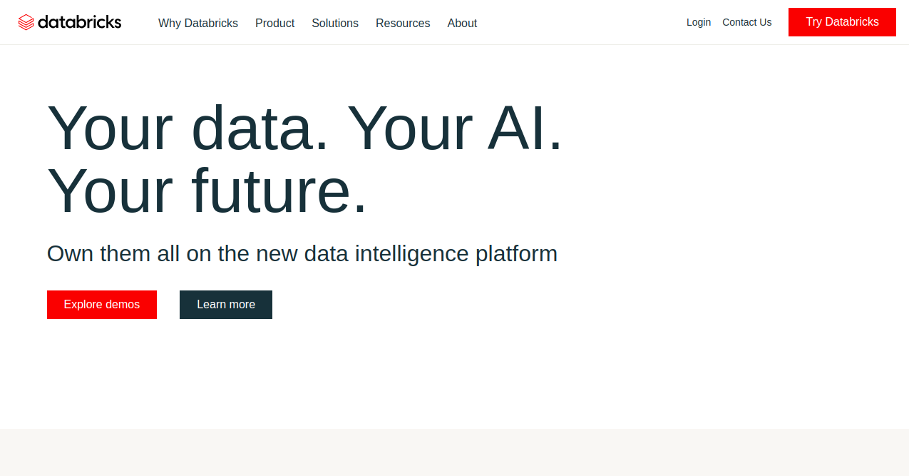 Databricks Home Page