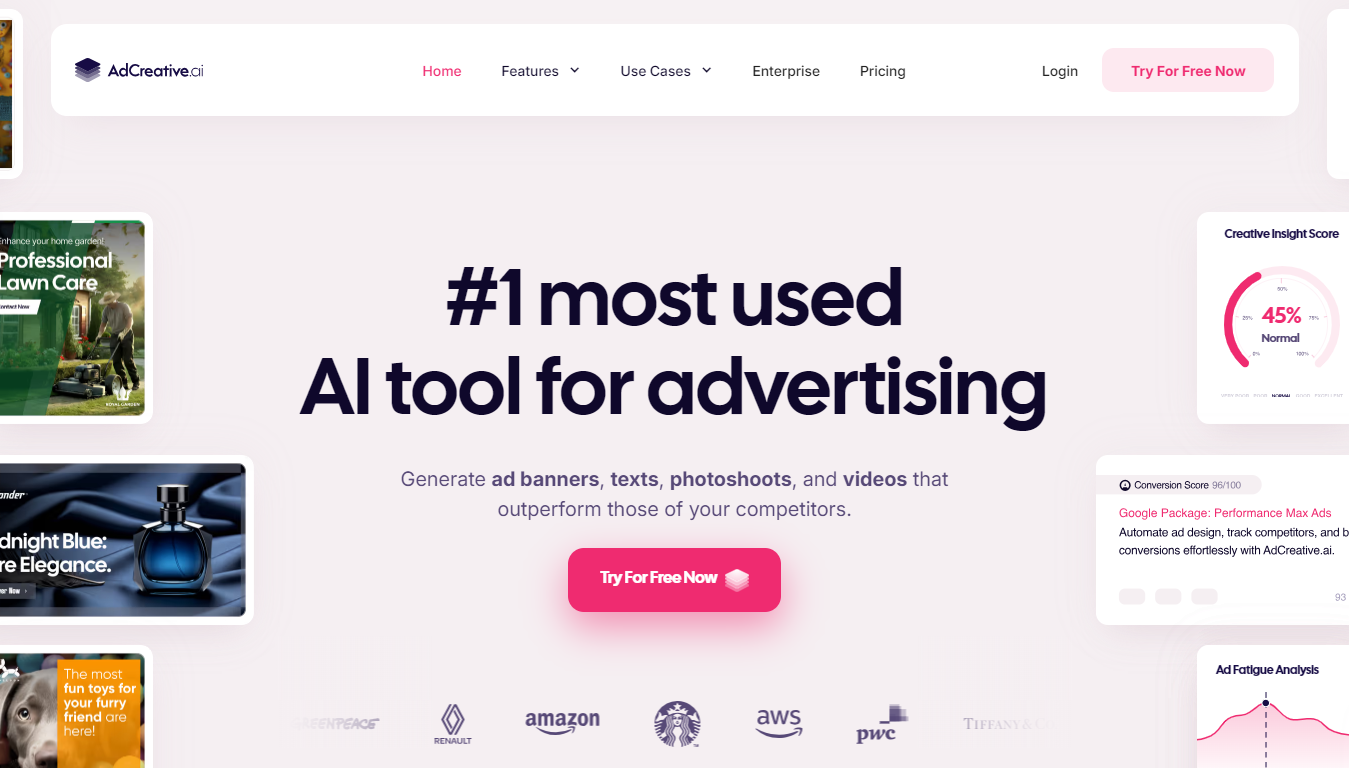 AdCreative.ai Home Page