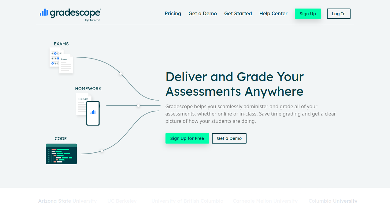 Gradescope Home Page