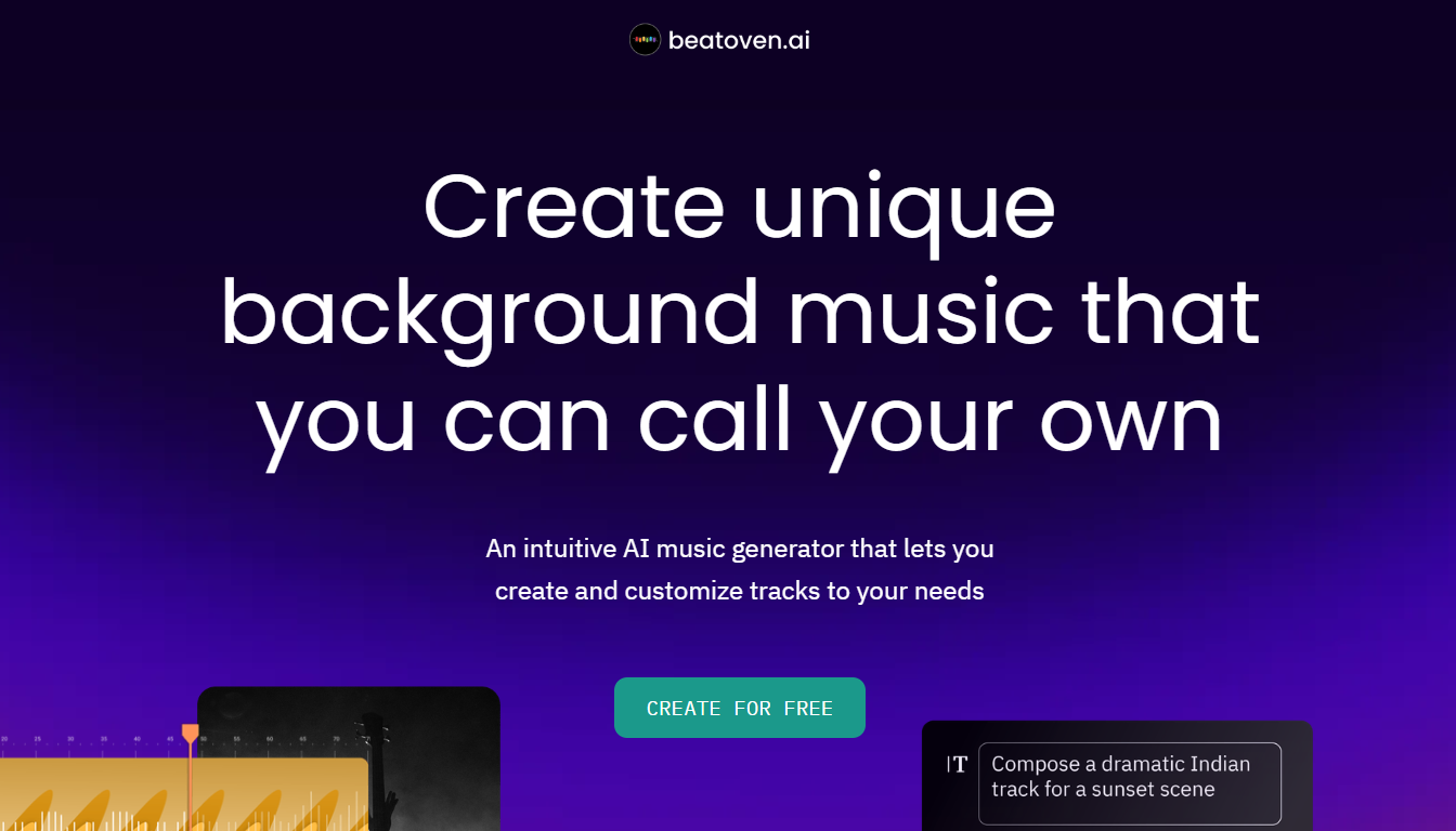 Beatoven.ai Home Page