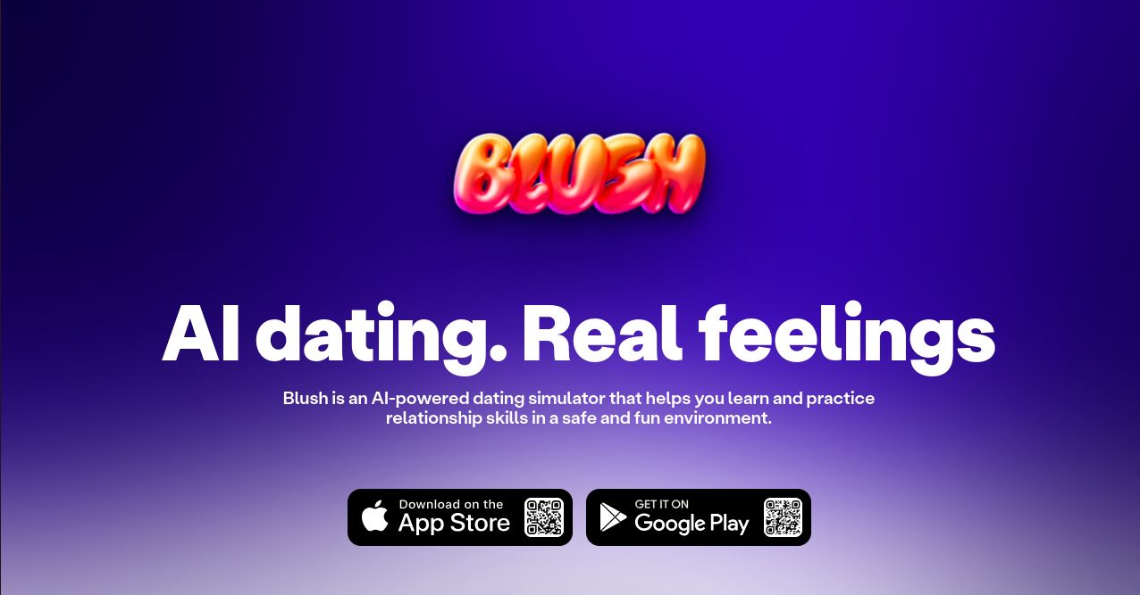 Blush AI Home Page